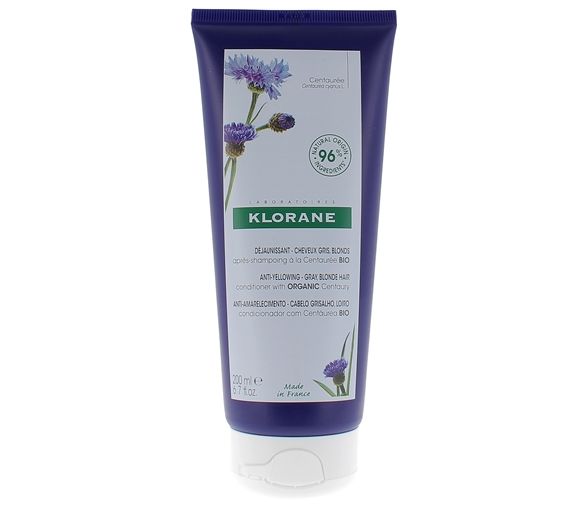 Après-shampooing déjaunissant Centaurée bio Klorane - tube de 200 ml - image 1