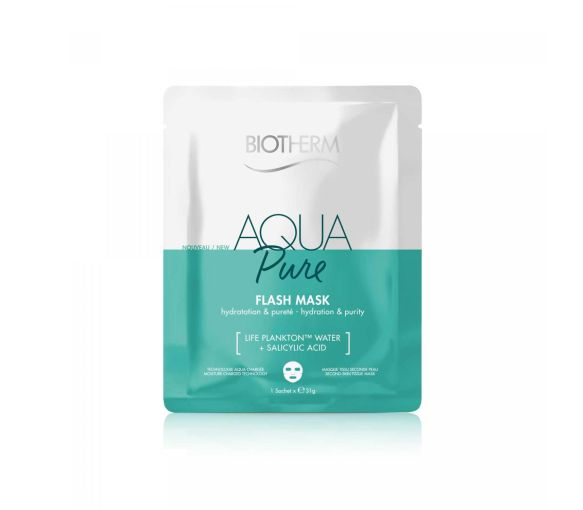 Aqua Pure Masque tissu hydratation et pureté Biotherm - sachet d'un masque