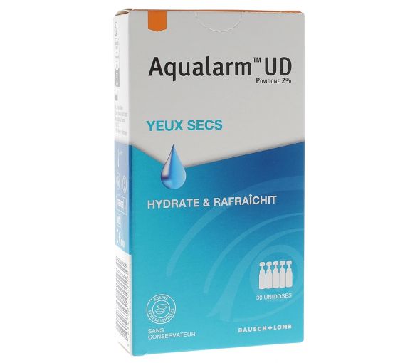 Aqualarm UD solution lubrifiante yeux secs - boîte de 30 unidoses - image 1