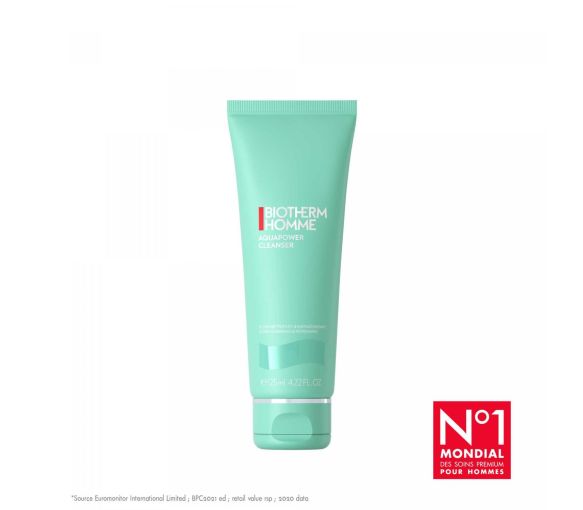 Aquapower Cleanser Gel frais ultra nettoyant & rafraîchissant homme Biotherm - tube de 125 ml - image 1