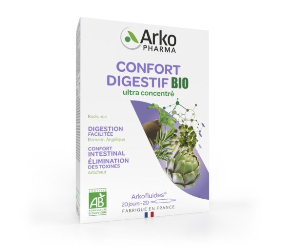 Arkofluides Confort Digestif Bio Arkopharma - boîte de 20 ampoules - image 1