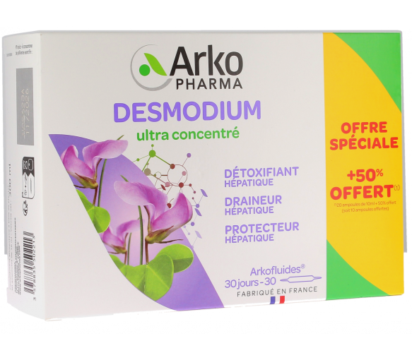 Arkofluides Desmodium 2300 mg Arkopharma - boite de 20 ampoules + 10 offertes - image 1