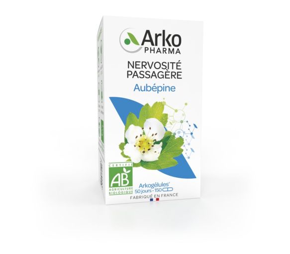 Arkogélules Aubépine nervosité passagère Arkopharma - boîte de 150 gélules - image 1