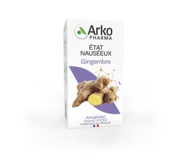 Arkogélules Gingembre état nauséeux Arkopharma - boîte de 40 gélules - image 1