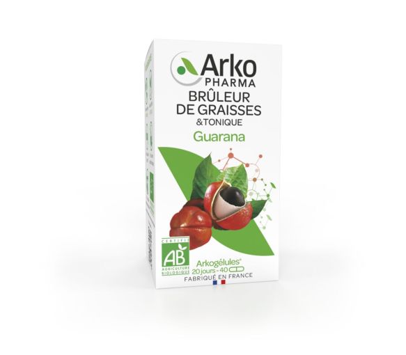 Arkogélules Guarana Brûleur de graisses Arkopharma - boîte de 40 gélules - image 1