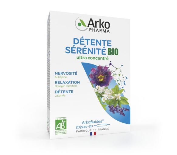 Arkofluides détente sérénité bio Arkopharma - boîte de 20 ampoules - image 1