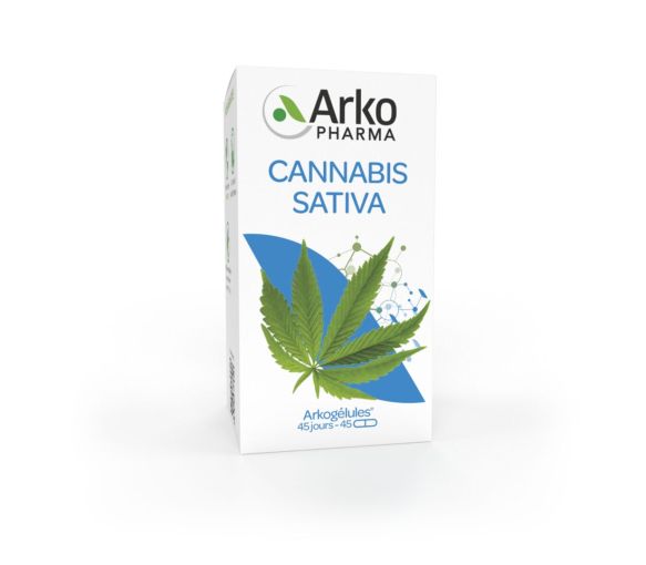 Arkogélules Cannabis sativa Arkopharma - boîte de 45 gélules - image 1