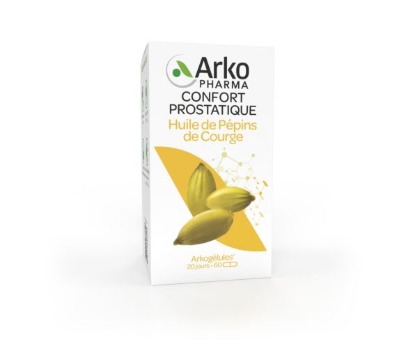 Arkogélules Huile de pépin de courge Arkopharma - boîte de 60 gélules - image 1
