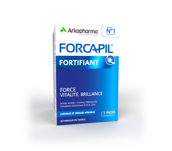 Forcapil cheveux et ongles Arkopharma - boîte de 60 gélules - image 1