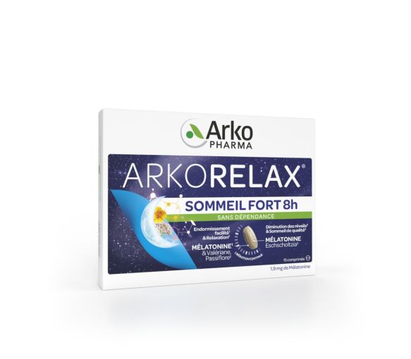 Arkorelax sommeil fort 8H Arkopharma - boite de 15 comprimés - image 1