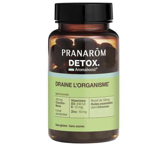 Aromaboost Détox Pranarôm - pot de 60 capsules