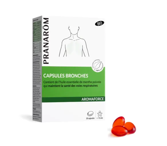 Aromaforce Capsules bronches bio Pranarôm - boîte de 30 capsules - image 1