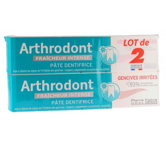 Arthrodont pâte dentifrice fraîcheur intense gencives irritées Pierre Fabre - image 2
