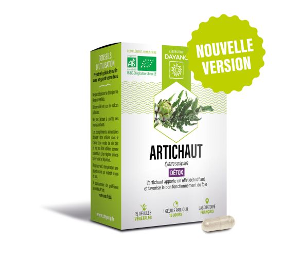 Artichaut bio détox Dayang - boîte de 15 gélules