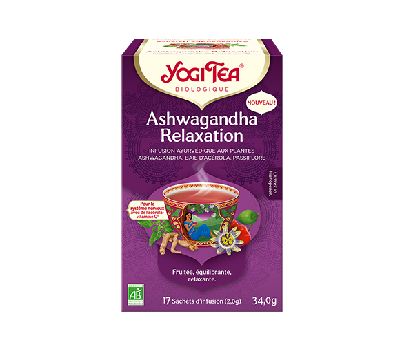 Ashwagandha Relaxation bio Yogi Tea - boite de 17 sachets - image 1