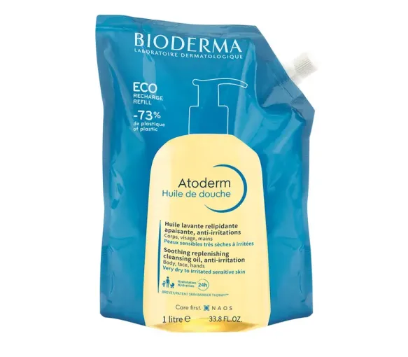 Atoderm huile de douche Bioderma - éco-recharge de 1L - image 1