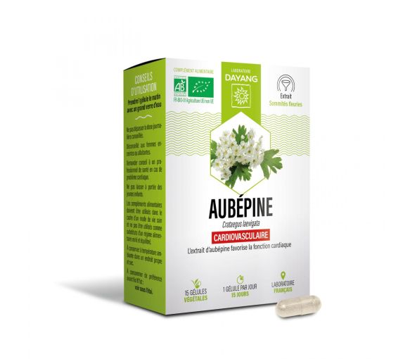 Aubépine Bio sphère du sommeil Dayang - boîte de 15 gélules