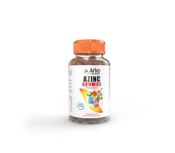 Azinc Multivitamines gummies sans sucres Arkopharma - pot de 60 gommes - image 1
