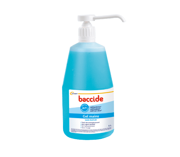 Gel main hydroalcoolique Baccide - Flacon pompe de 1 L