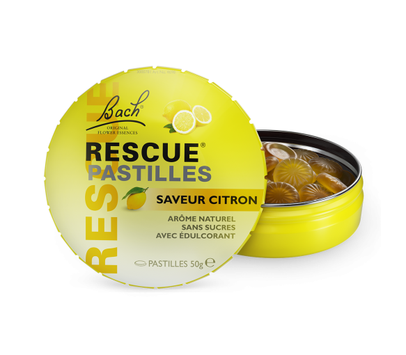 Bach rescue pastilles saveur citron Famadem - boite de 50 g - image 1