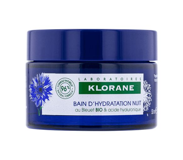 Bain d'hydratation nuit au bleuet bio Klorane - pot de 50 ml - image 1