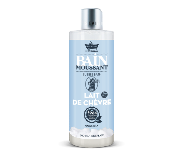 Bain moussant au lait de chèvre Les petits bains de Provence - flacon de 500ml