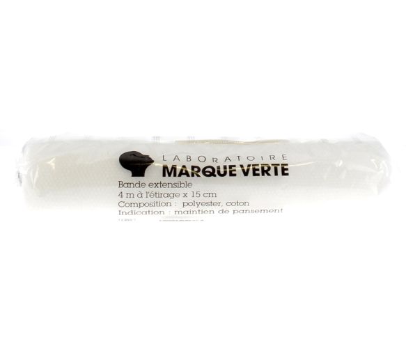 Bande Extensible 4m x 15cm Marque Verte - 1 unité