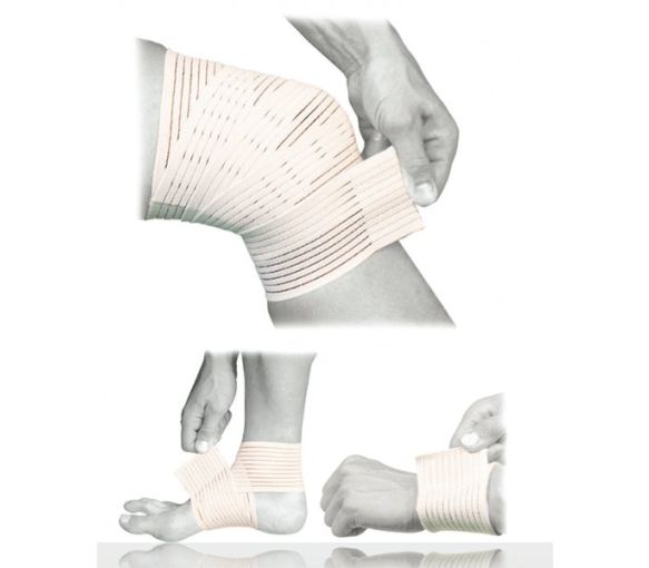 Bande spandex strapping genou blanc Donjoy - une bande