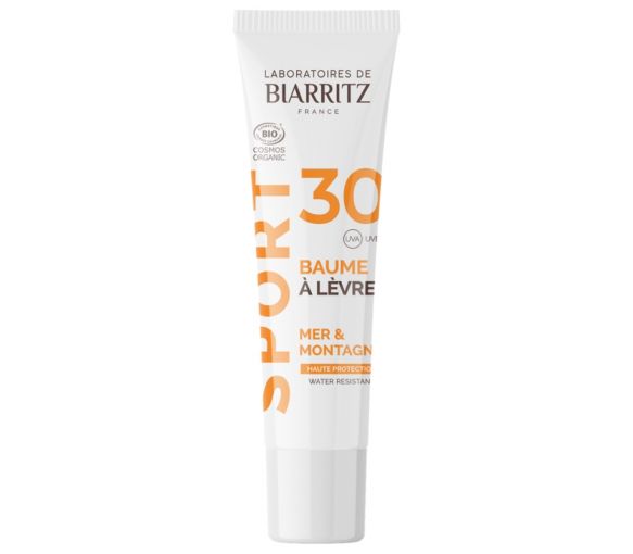 Baume à lèvres sport mer & montagne SPF30 bio Laboratoires de Biarritz - tube de 15 ml - image 1