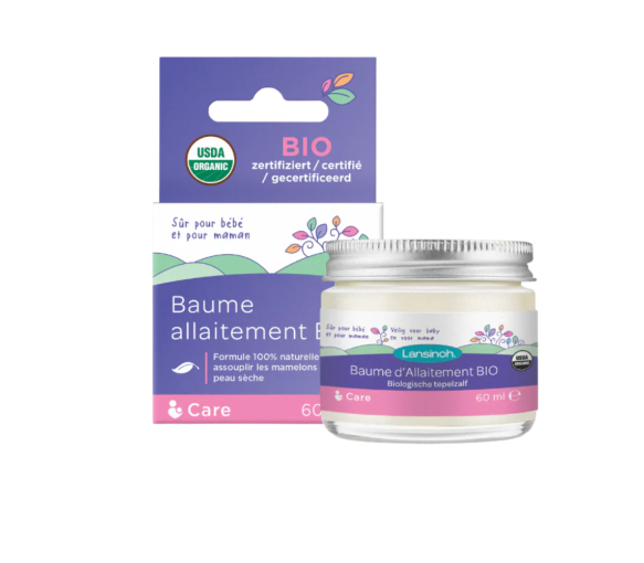 Baume d'allaitement bio Lansinoh - pot de 60ml