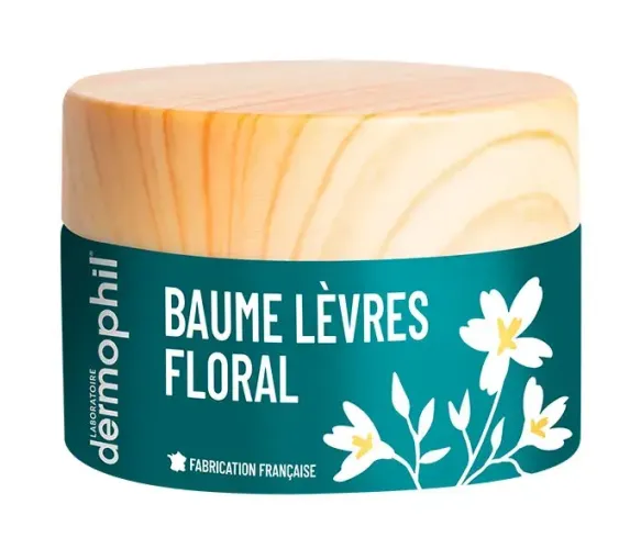 Baume lèvres floral Dermophil - pot de 15g