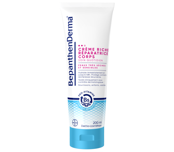 BepanthenDerma Crème Riche Réparatrice Corps 200 ml Peaux sèches et sensibles - image 1