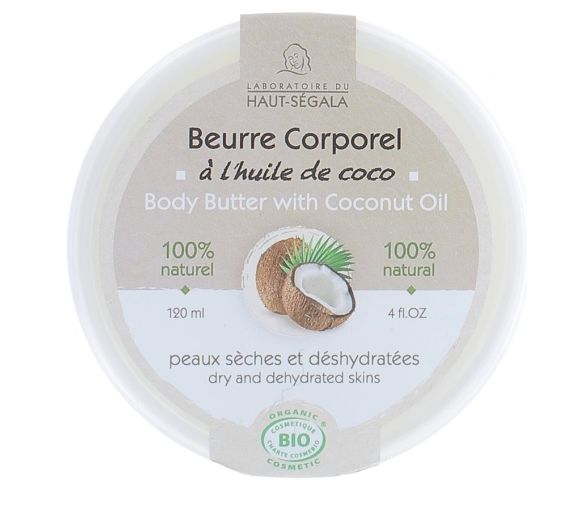 Beurre Corporel Coco Bio Haut-Ségala - pot de 120 ml