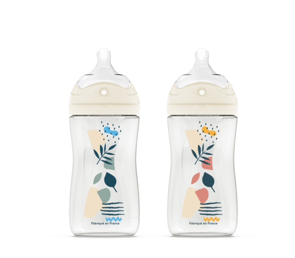 Biberon anti-colique tétine multi-perforée 0-6 mois Dodie - biberon de 270 ml - image 1