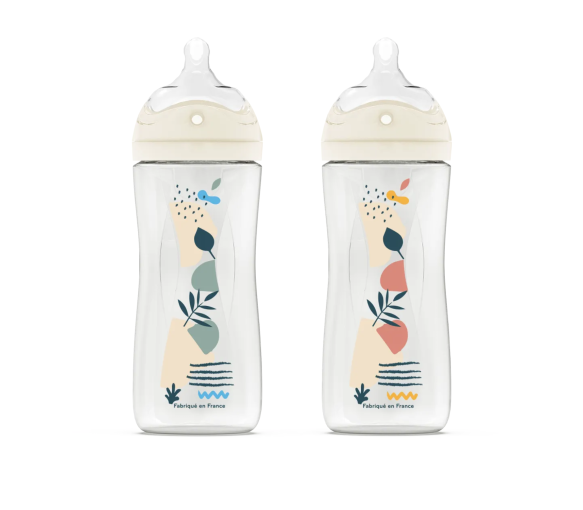 Biberon anti-colique tétine multi-perforée +6mois Dodie - biberon de 330ml - image 1
