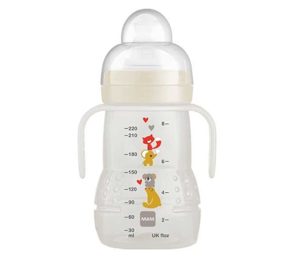 Biberon de transition 4 mois + Mam - biberon de 220 ml