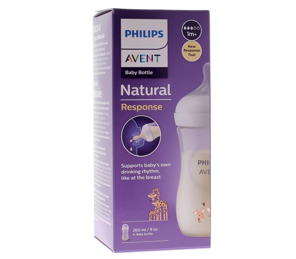 Natural Response Biberon girafe Avent - biberon de 260 ml - image 1