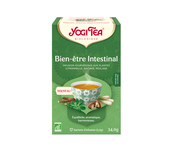 Bien-être intestinal bio Yogi Tea - boite de 17 sachets