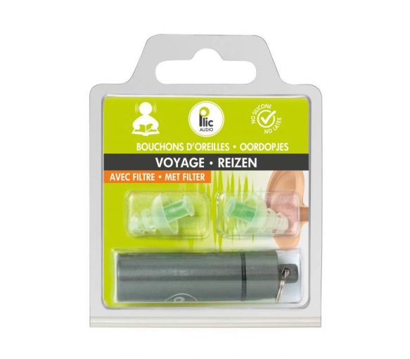 Bouchons d'oreilles voyage Plic audio - 1 paire