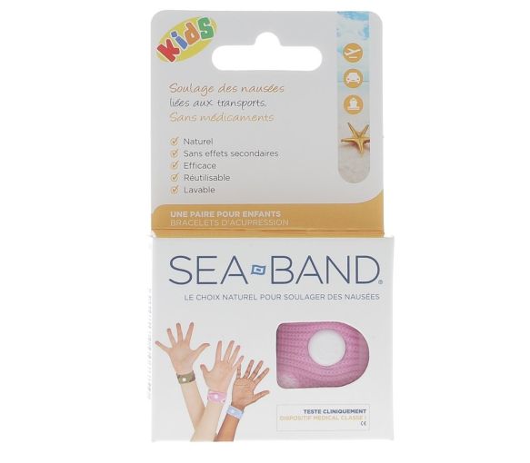 Bracelet Sea Band enfant rose - boite de 2 bracelets