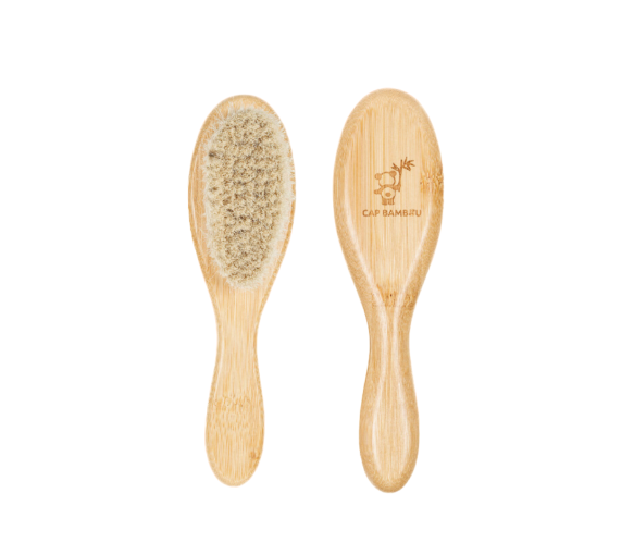 Brosse à cheveux pour bébé en bambou Cap Bambou - une brosse - image 1