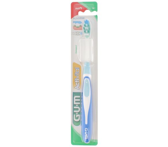 Brosse à dents 581 couleur bleu Gum Activital - 1 brosse à dents