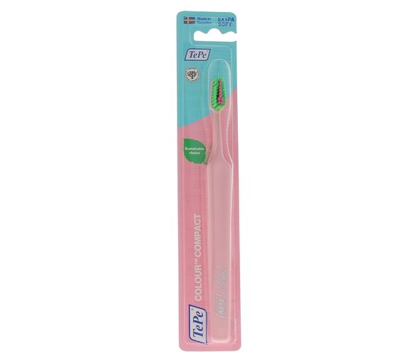 Brosse à dents Colour Compact ultra souple TePe - une brosse à dents