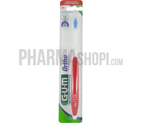 Brosse à dents Gum Ortho souple - 1 brosse à dents