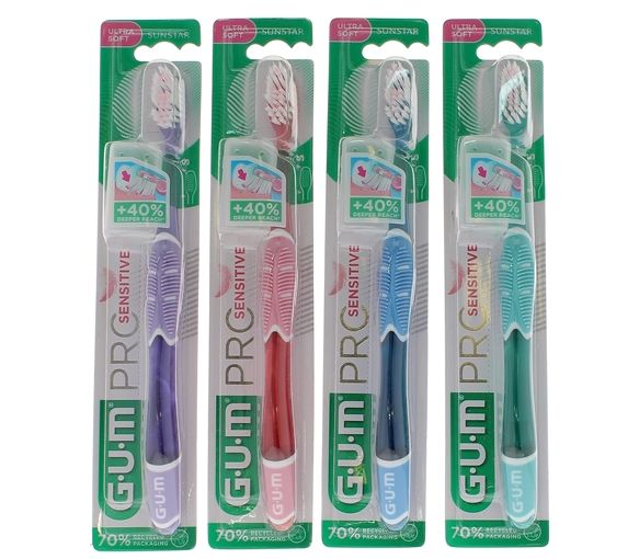 Brosse à dents Pro sensitive ultra soft GUM - une brosse à dents