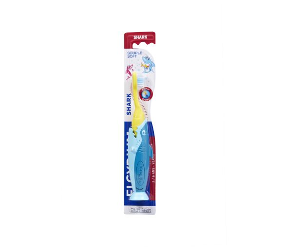 Brosse à dents Elgydium Kids Shark 2/6 ans - 1 brosse à dents