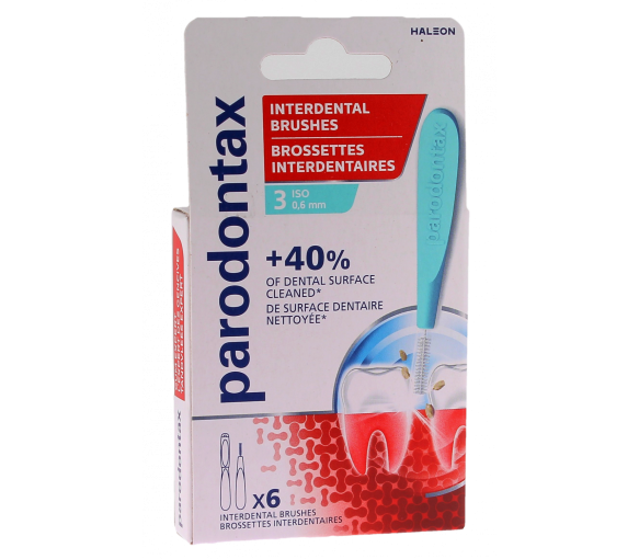 Brossettes interdentaires 0,6 mm Parodontax - 6 brossettes - image 1