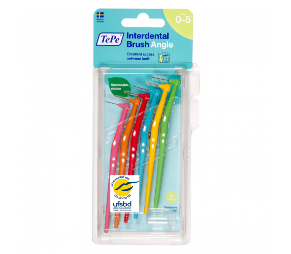 Brossettes interdentaires Angles TePe - pack de 6 brossettes de toutes tailles - image 1
