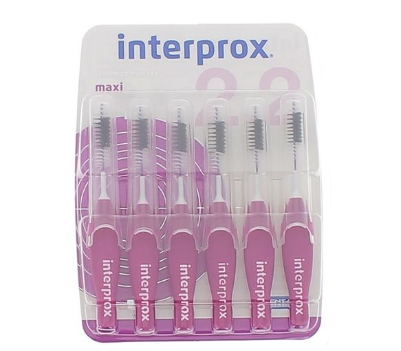 Brossettes interdentaires Interprox maxi premium 2.2mm violet Crinex - 6 brossettes interdentaires