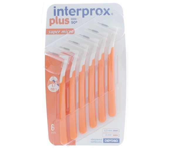 Brossettes interdentaires super micro interprox plus orange Crinex - 6 brossettes